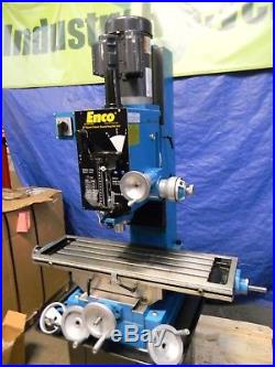 Enco 20 Square Collumn Geared Head Mill Drill with Stand and 3 Power Feeds REPAIR