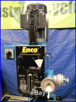 Enco 20 Square Collumn Geared Head Mill Drill with Stand and 3 Power Feeds REPAIR