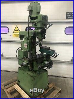 Enco 6x28 Knee Milling Machine Horizontal And Vertical 110 Volt With Tooling