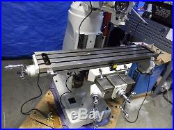 Enco 9 x 49 Knee Mill Milling Machine with Variable Speed Pulley & DRO 220V 3PH