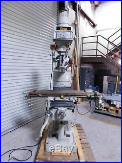 Enco 9 x 49 Knee Milling Machine with Variable Speed Pulley 3HP 220V 1PH USED