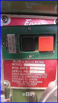 Enco Mill Drill Milling Machine