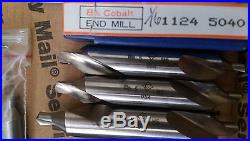 End Mills 25+ pieces two Flute double-end Mill Lathe Niagara cutter HS Cobalt