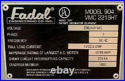 FADAL 904-1 VMC 2216HT CNC VERTICAL MACHINING CENTER withTOOLING CART