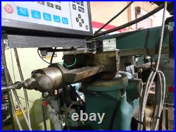 FRAY 10RH All Angle Horizontal / Vertical Manual Mill 36 x 9 Table, with DRO