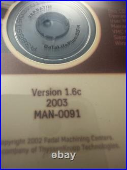 Fadal DOCUMENTATION CD DISC 2003 Original For CD ROM User Manual Machinery