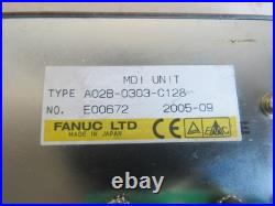 Fanuc Keypad MDI UNIT Type A02B-0303-C128 Lot #3855 Listed by Greg Fanuc Keypad MDI UNIT Type A02B-0303-C128 Lot #3855 Listed by Greg