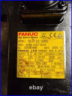 Fanuc X, Y, or Z-axis CNC Servo Motors. Removed From Hyundai Machining Center