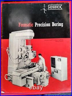 Fosdick Model 44 Precision Jig Borer Machine with Tooling Milling Mill