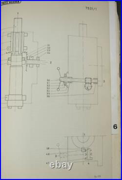 Fritz Werner VF HF UF 1.5 Milling Machine Operators, Maintenance and Part Manual Fritz Werner VF HF UF 1.5 Milling Machine Operators, Maintenance and Part Manual