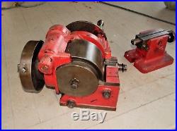 GARVIN DIVIDING HEAD With TAILSTOCK, 7 3- JAW CHUCK, CLEAN FINE WORKING COND