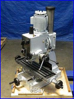 Geared Head Mill / Drill Machine 20 Swing R8 Spindle 1550 RPM 1 HP 230v 1 Phase