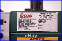 Grizzly G0722 milling machine with power feed, stand and DRO