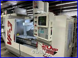 HAAS VF3, 1997 Rigid Tapping, 4th Axis Wiring, Programmable Coolant