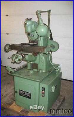 HARDINGE TM UM HORIZONTAL MILL WithVERTICAL HEAD COLLETS, POWER TABLE FEED