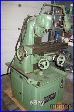 HARDINGE TM UM HORIZONTAL MILL WithVERTICAL HEAD COLLETS, POWER TABLE FEED