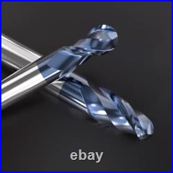 HRC45° 2 Flute Ball Nose End Mill Solid Carbide Milling Cutter Bit TiSiN Coating HRC45° 2 Flute Ball Nose End Mill Solid Carbide Milling Cutter Bit TiSiN Coating