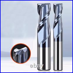 HRC45° 2 Flute Carbide End Mill Tungsten Steel Milling Cutter TiAN Coating Tools