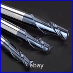 HRC45° 2 Flute Carbide End Mill Tungsten Steel Milling Cutter TiAN Coating Tools