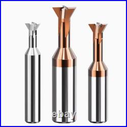 HRC55° Dovetail Milling Cutter Solid Carbide End Mill 1.5mm-16mm 45° 60° Angle