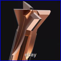 HRC55° Dovetail Milling Cutter Solid Carbide End Mill 1.5mm-16mm 45° 60° Angle