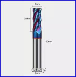 HRC65 4mm-12mm 4 Flute steel Roughing End Mill 4/6/8/10/12mm Shank