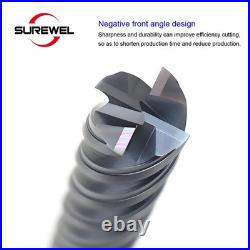 HRC65 Carbide Long Flute Mould Base Endmill CNC Inverted Cone Milling Cutter HRC65 Carbide Long Flute Mould Base Endmill CNC Inverted Cone Milling Cutter