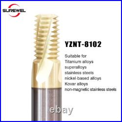 HRC65 Carbide NPT Full Teeth Thread Milling Cutter tools Machining For Steel