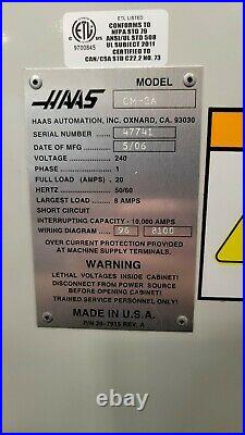 Haas OM-2A Shop Mill 2006, 20-ATC, USB, Coolant System, Tooling
