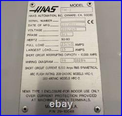 Haas Tm-1 Cnc Tool Room MILL Teach MILL Zero Hours Cutting Time Haas Tm-1 Cnc Tool Room MILL Teach MILL Zero Hours Cutting Time