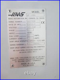 Haas VF4-SS CNC Vertical Mill 24-Station Toolchanger 4th & 5th Axis Rotary Table