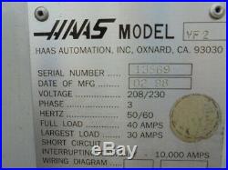 Haas VF-2 CNC Milling Machine 1998