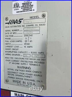 Haas #tm-1 Cnc Vertical Machining Center Ybm #13026