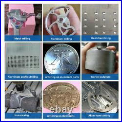 Half Cover Cast Iron Small CNC Engraving Machine Metal Carving and Milling