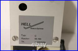 Hell engraving 60-100 Raster head Typ C Hell engraving 60-100 Raster head Typ C