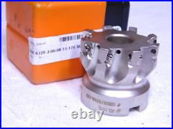 Hertel Indexible Sq Shoulder Face Mill HMC422 2 Dia 8Fl. 75 Arbr 1.75 OAH