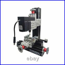 High Power Metal Mini Lathe DIY Micro Milling Machine Millier 12000rpm withAdapter