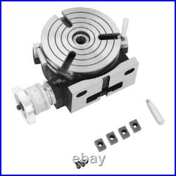 Horizontal Vertical Rotary Table, 3-Slot Rotary Table for Milling Machine New