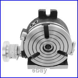 Horizontal Vertical Rotary Table, 3-Slot Rotary Table for Milling Machine New
