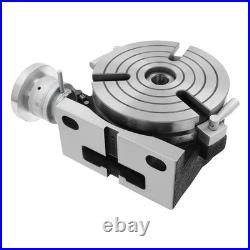 Horizontal Vertical Rotary Table, 3-Slot Rotary Table for Milling Machine New