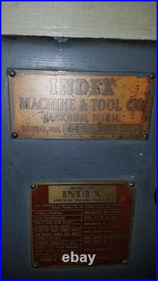 Index 645 Vertical Mill USA IRON