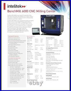 Intelitek BenchMill 6000 CNC Milling Center