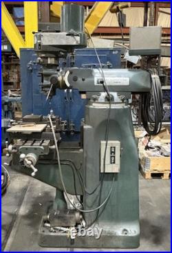 JET VERTICAL JVM-942F MILLING MACHINE 42 1/2 x 9 TABLE