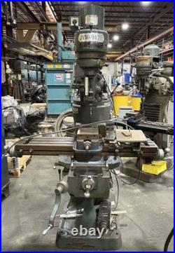 JET VERTICAL JVM-942F MILLING MACHINE 42 1/2 x 9 TABLE