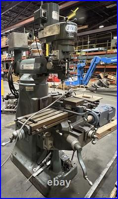 JET VERTICAL JVM-942F MILLING MACHINE 42 1/2 x 9 TABLE