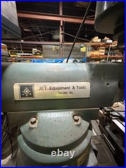 JET VERTICAL JVM-942F MILLING MACHINE 42 1/2 x 9 TABLE