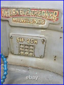 K&t Kearney & Trecker Milwaukee 5hp-2ch Horiz. Milling Machine