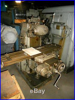 Kearney & Trecker Horizontal Milling Machine with Vertical Head Attachment