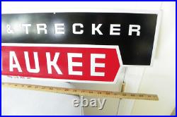 Kearney Trecker Machinery Sales Advertising Sign 36 Inch Heavy Metal