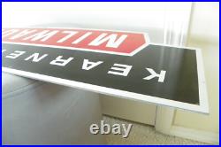Kearney Trecker Machinery Sales Advertising Sign 36 Inch Heavy Metal